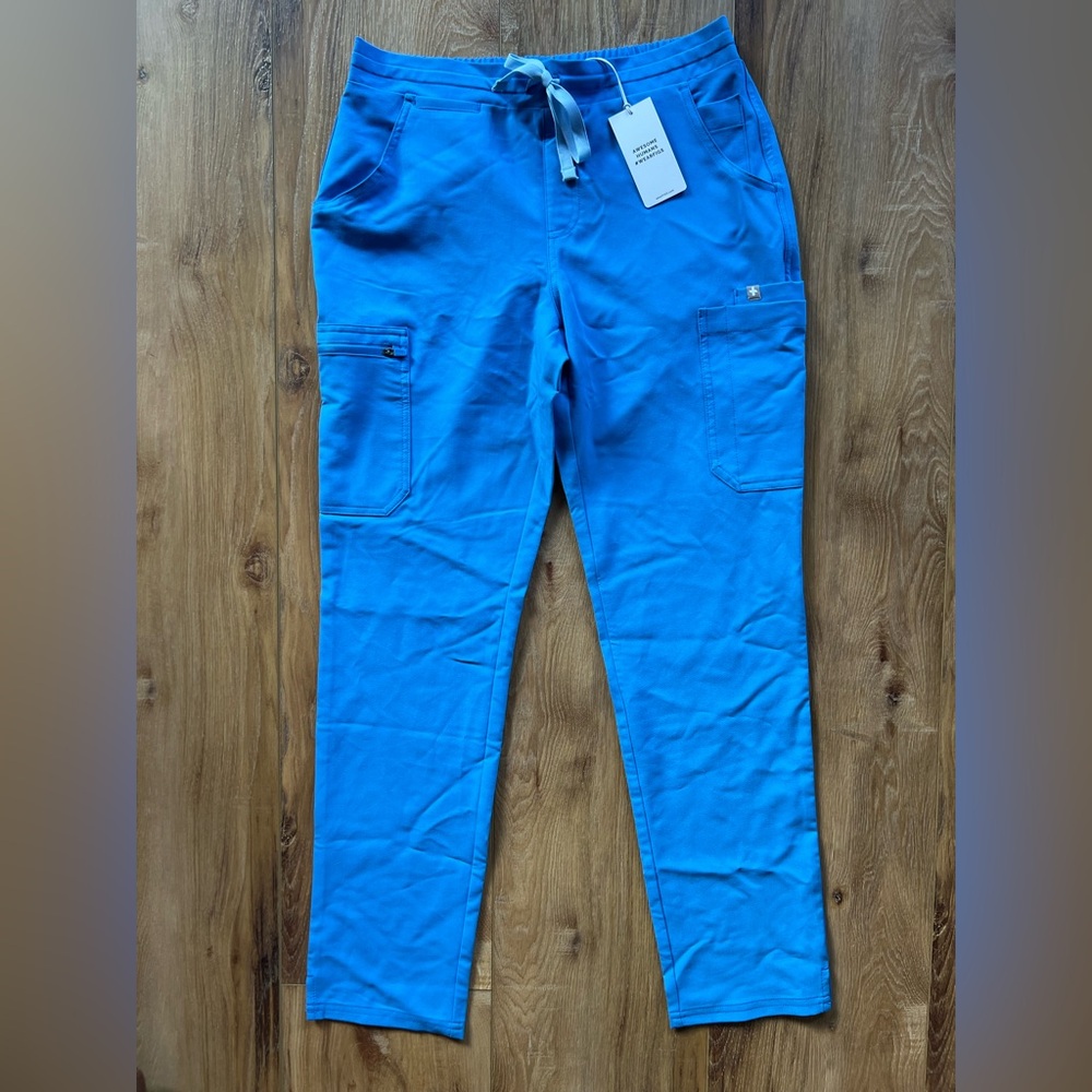 Capri Blue FIGS Yola Skinny Scrub Pants NWT Limited Edition Size Small 10” Rise